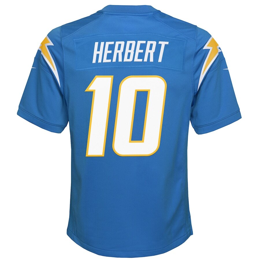 Youth Los Angeles Chargers Justin Herbert Powder Blue Jersey