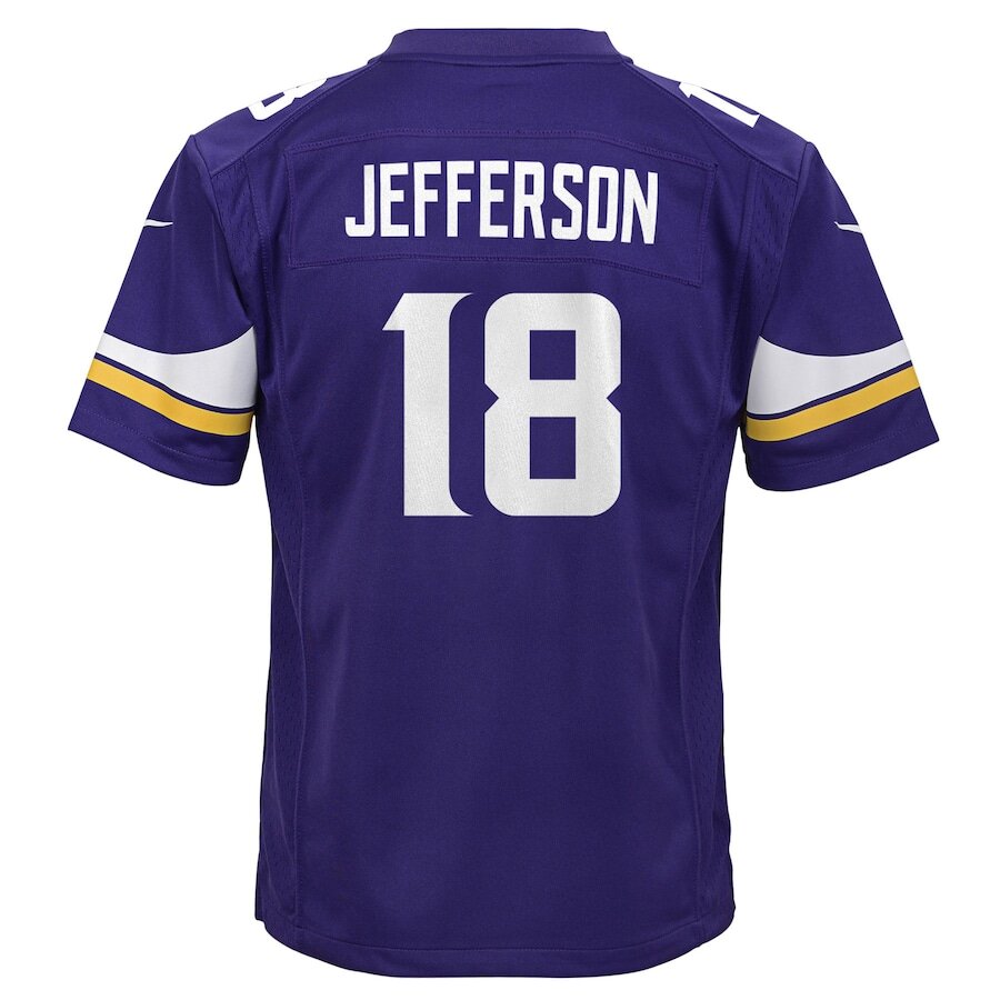 Youth Minnesota Vikings Justin Jefferson Purple Jersey