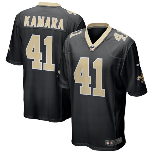 Men's New Orleans Saints Alvin Kamara Black Jersey