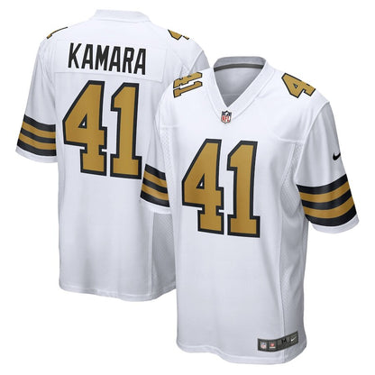 Men's New Orleans Saints Alvin Kamara White Jersey