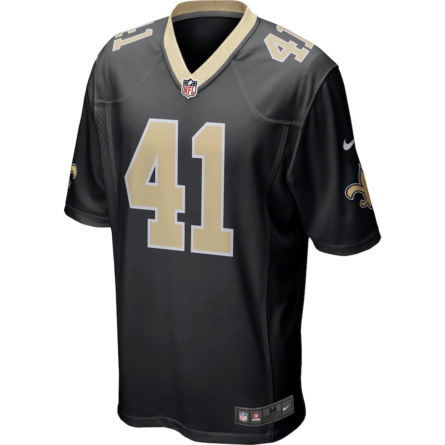 Men's New Orleans Saints Alvin Kamara Black Jersey