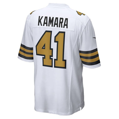 Men's New Orleans Saints Alvin Kamara White Jersey