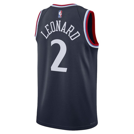 LA Clippers Kawhi Leonard Navy Jersey