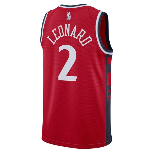 LA Clippers Kawhi Leonard Red Jersey