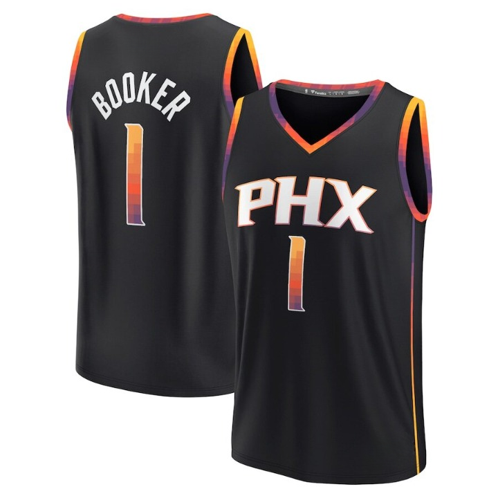 Men's Phoenix Suns Devin Booker Black Jersey