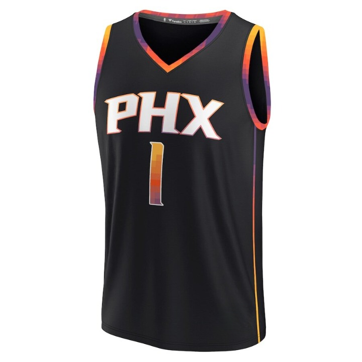 Men's Phoenix Suns Devin Booker Black Jersey