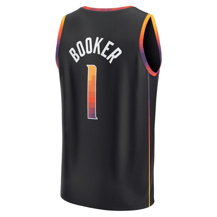 Men's Phoenix Suns Devin Booker Black Jersey