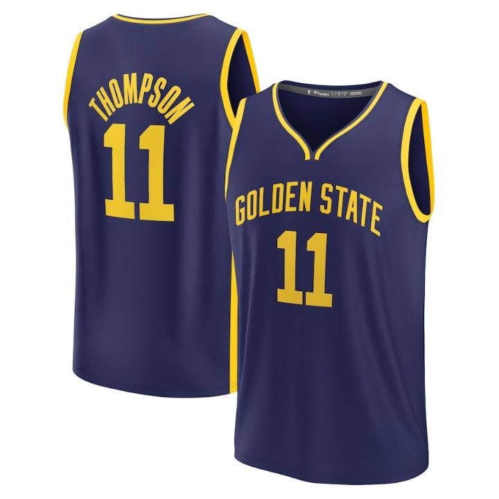 Men's Golden State Warriors Klay Thompson Navy Jersey