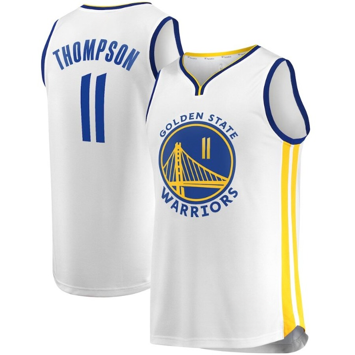 Men's Golden State Warriors Klay Thompson White Jersey