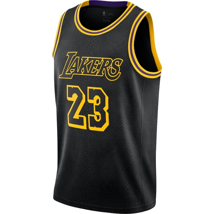 Men's Los Angeles Lakers LeBron James Black Jersey