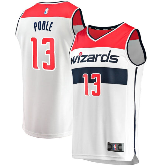 Men's Washington Wizards Jordan Poole White Jersey