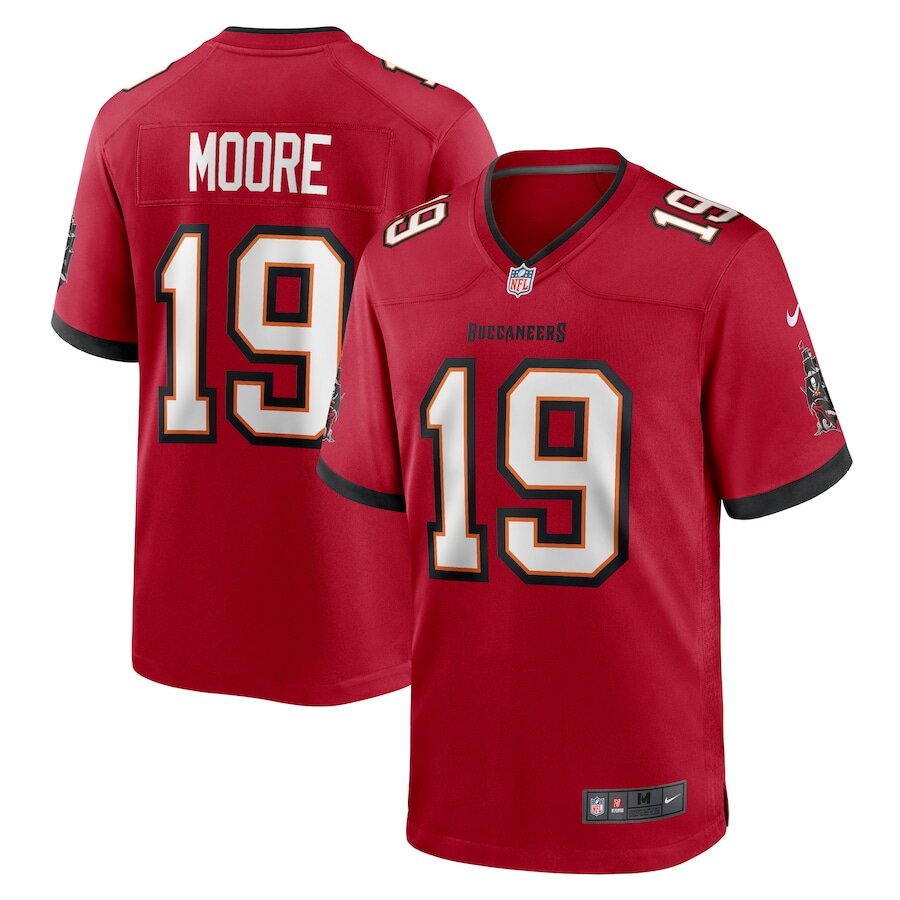 Men's Tampa Bay Buccaneers David Moore Red Jersey