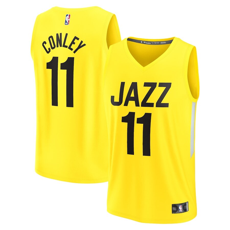 Men's Utah Jazz Mike Conley Yellow Jersey