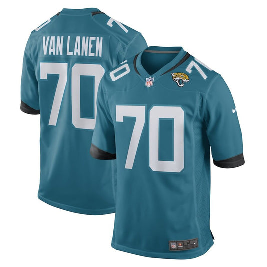 Men's Jacksonville Jaguars Cole Van Lanen Teal Jersey