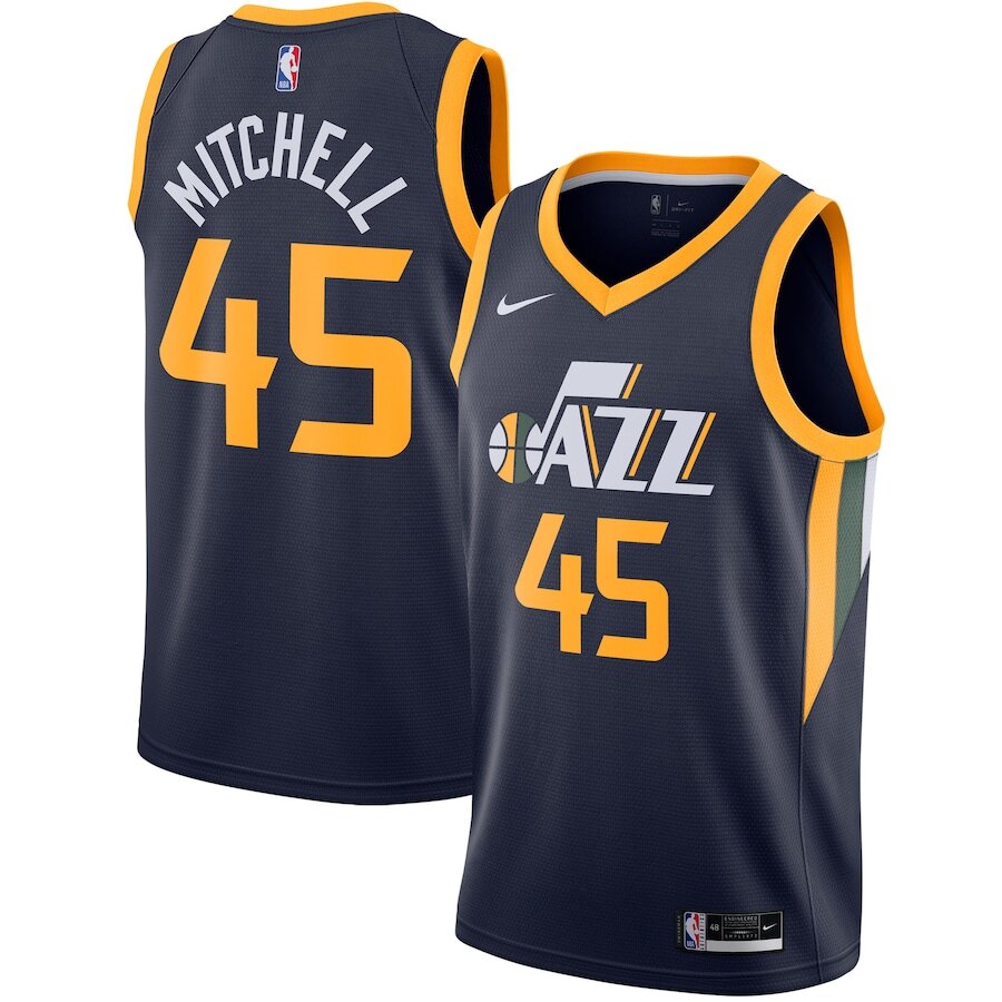 Men's Utah Jazz Donovan Mitchell Navy Jersey