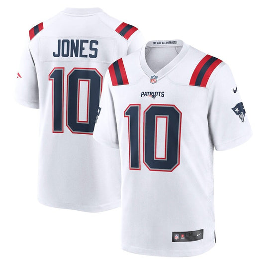 Men's New England Patriots Mac Jones White Jersey