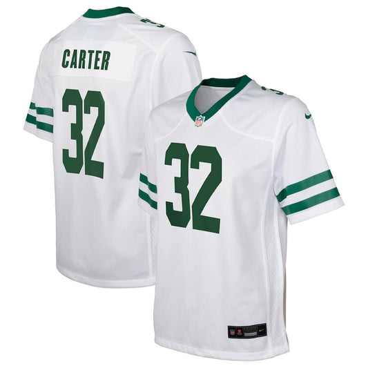 Men's New York Jets Michael Carter White Jersey.