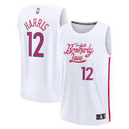 Men's Philadelphia 76ers Tobias Harris White Jersey