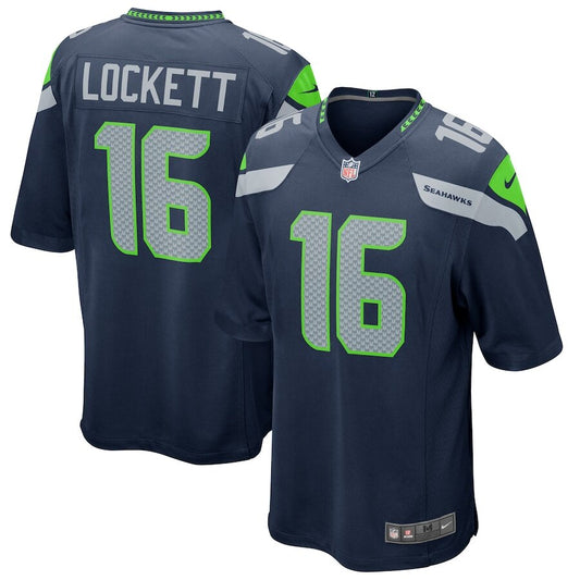 Men's Seattle Seahawks Tyler Lockett Navy Jersey