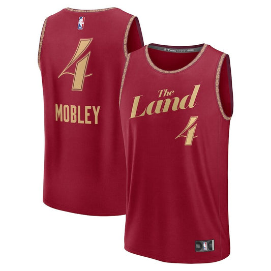 Men's Cleveland Cavaliers Evan Mobley Wine Jersey