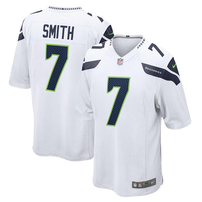 Men's Seattle Seahawks Geno Smith Neon White Jersey