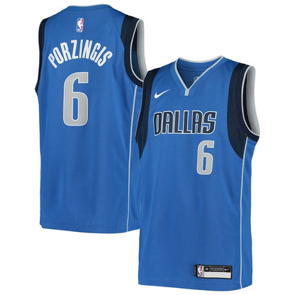 Men's Dallas Mavericks Kristaps Porzingis Blue Jersey