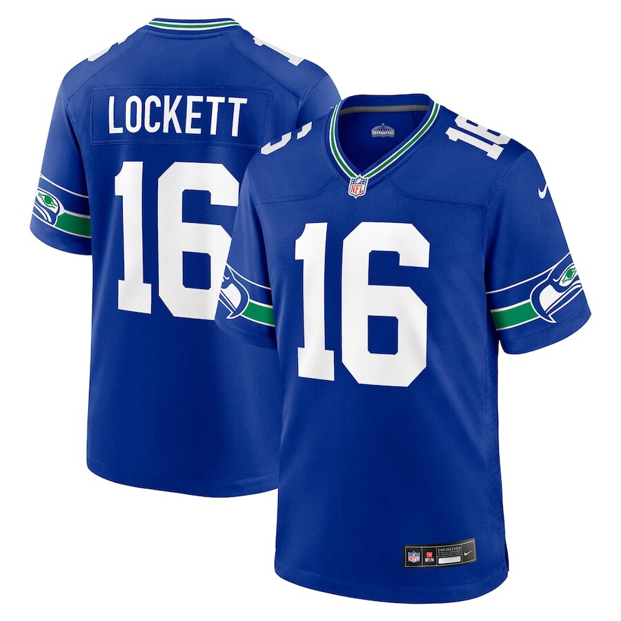 Men's Seattle Seahawks Tyler Lockett Royal Jersey