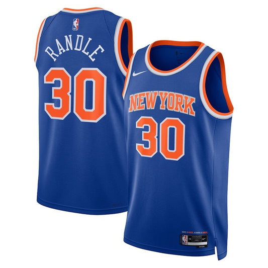 Men's New York Knicks Julius Randle Blue Jersey