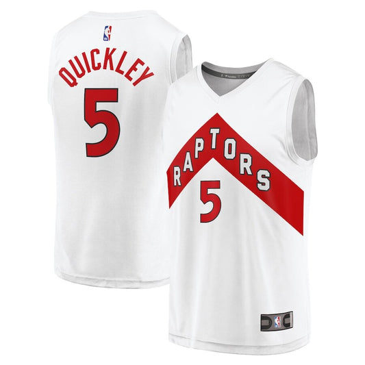 Men's Toronto Raptors Immanuel Quickley White Jersey