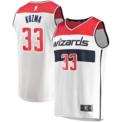 Men's Washington Wizards Kyle Kuzma White Jersey