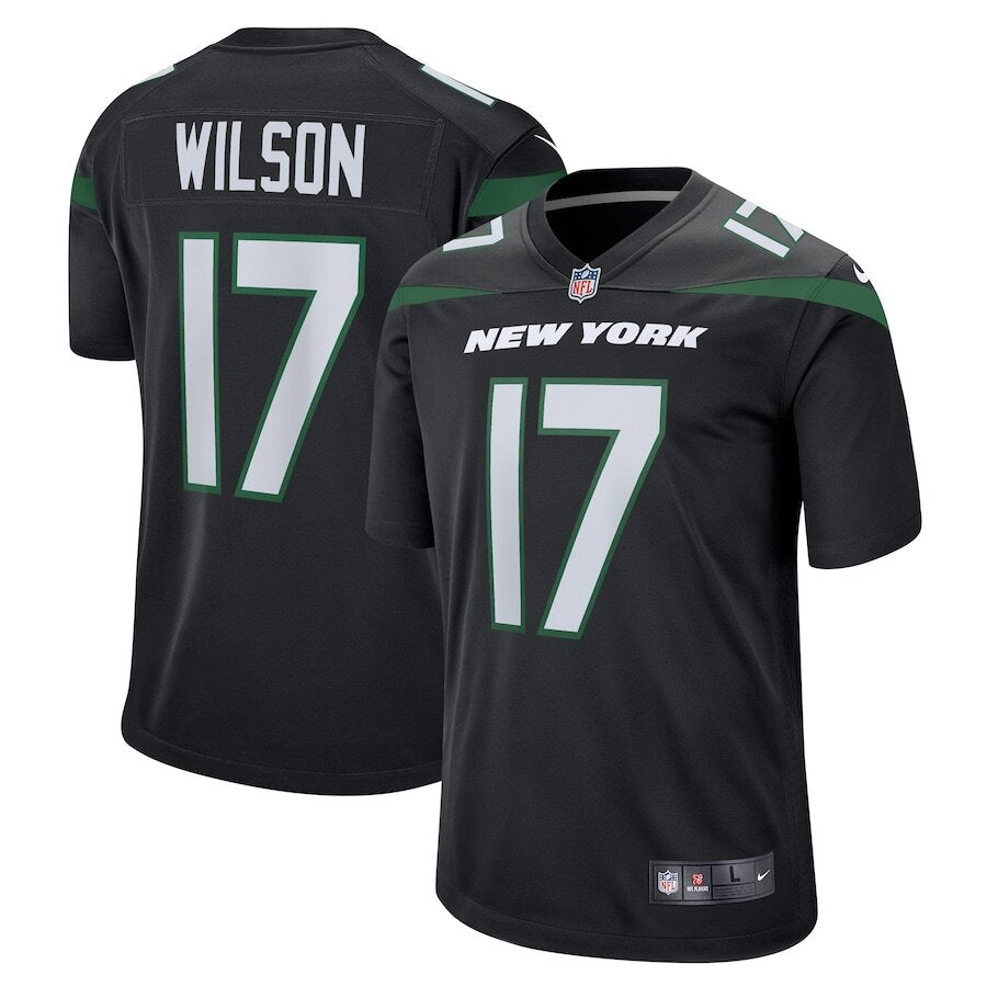 Men's New York Jets Garrett Wilson Black Jersey