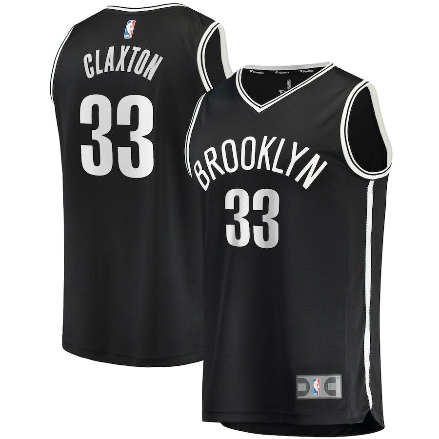 Men's Brooklyn Nets Nicolas Claxton Black Jersey