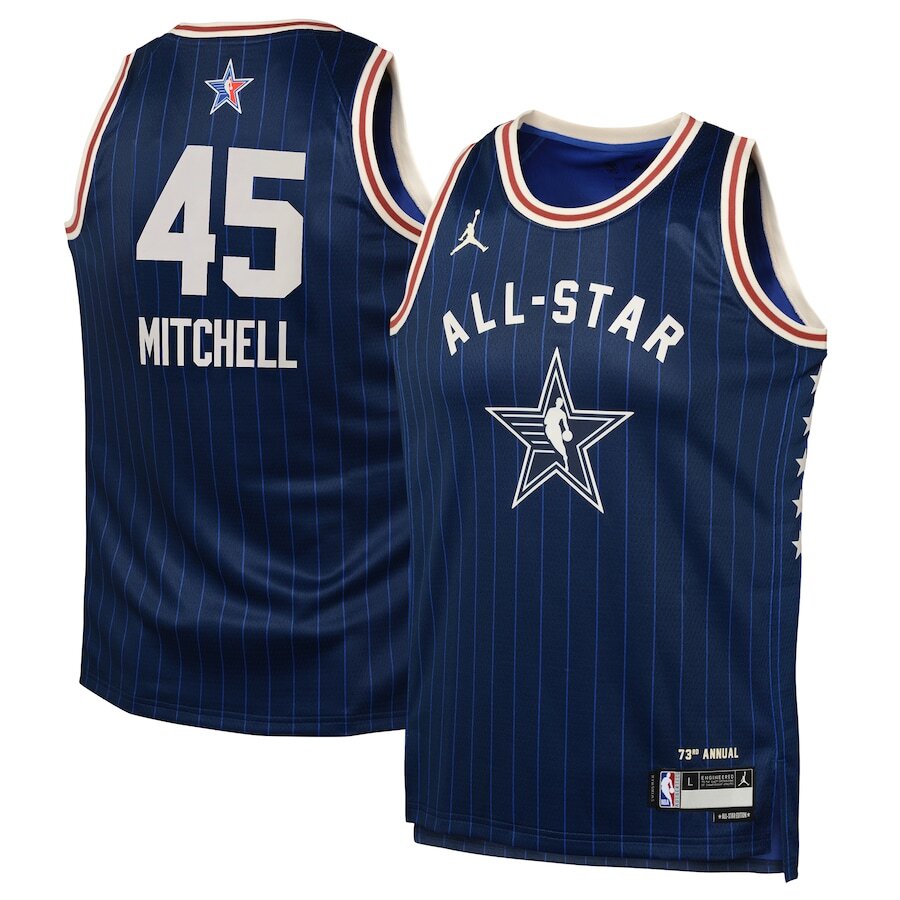 Men's Cleveland Cavaliers Donovan Mitchell Navy Jersey