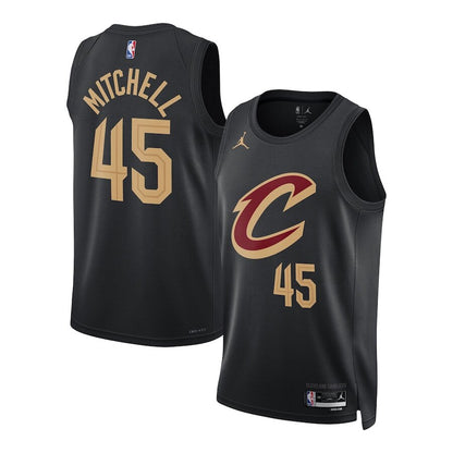 Men's Cleveland Cavaliers Donovan Mitchell Black Jersey