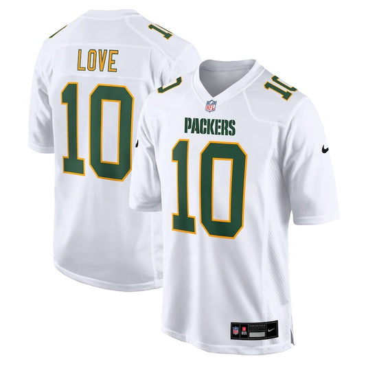 Men's Green Bay Packers Jordan Love White Jersey