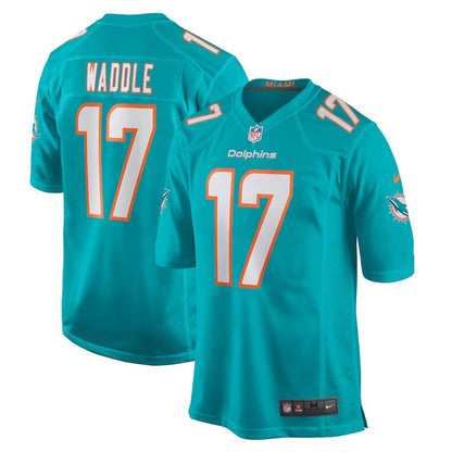 Men's Miami Dolphins Jaylen Waddle Aqua Jersey