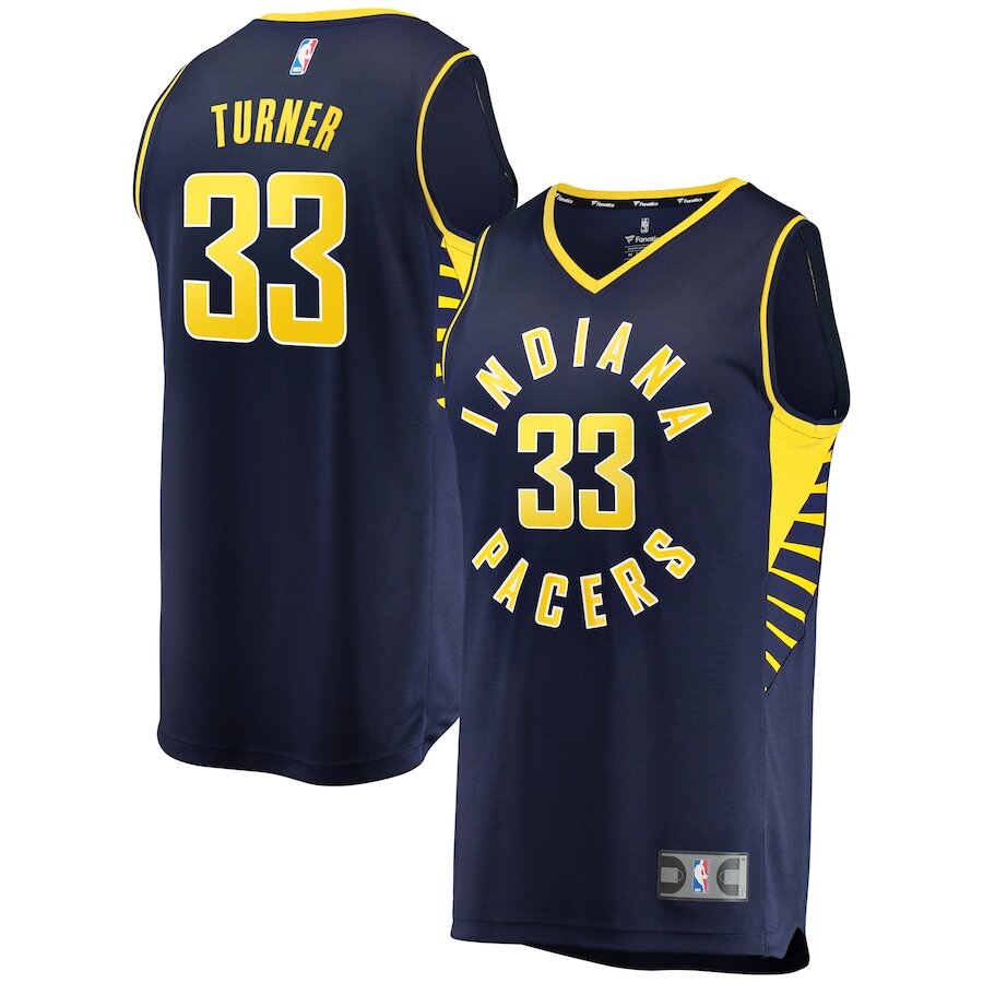 Men's Indiana Pacers Myles Turner Navy Jersey