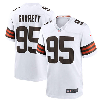 Men's Cleveland Browns Myles Garrett White Jersey