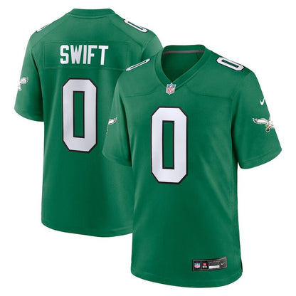 Men's Philadelphia Eagles D'Andre Swift Kelly Green Alternate Jersey