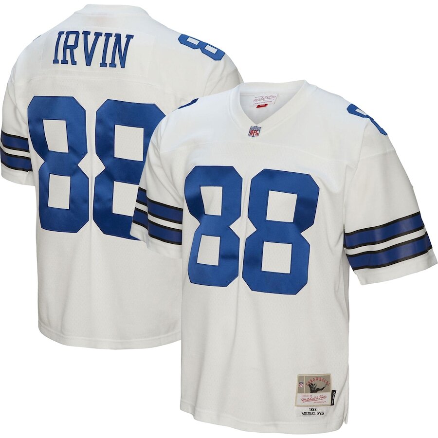 Men's Dallas Cowboys Michael Irvin White Jersey