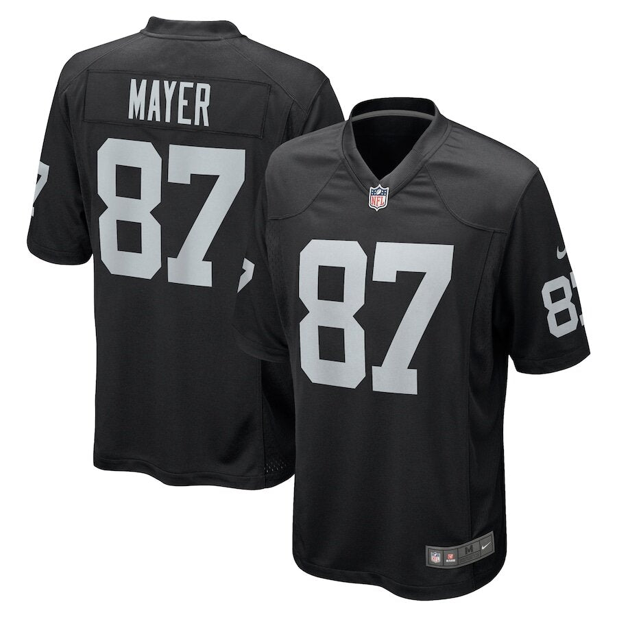 Men's Las Vegas Raiders Michael Mayer Black Jersey.