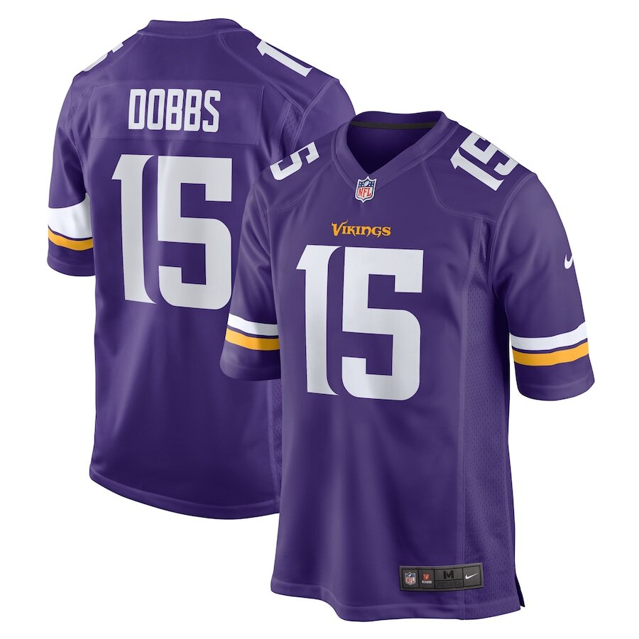 Men's Minnesota Vikings Joshua Dobbs Purple Jersey