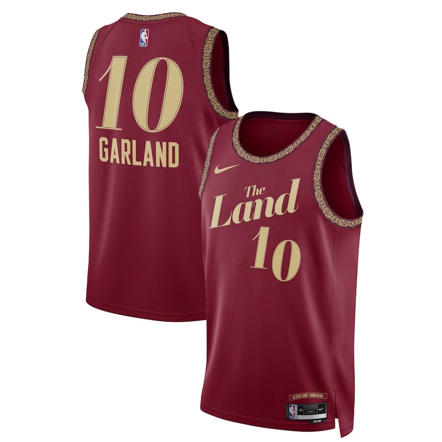 Men's Cleveland Cavaliers Darius Garland Wine Jersey