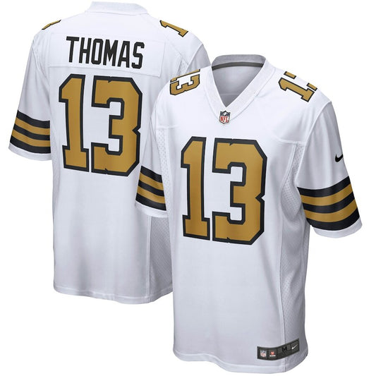 Men's New Orleans Saints Michael Thomas White Jersey.