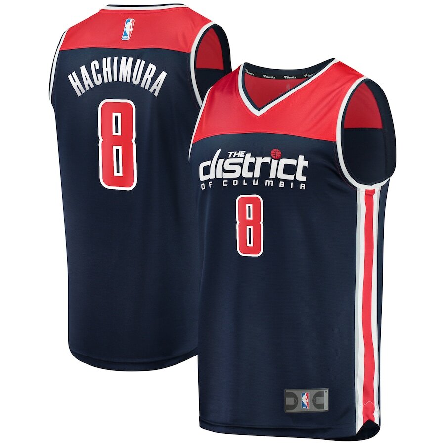 Men's Washington Wizards Rui Hachimura Navy Jersey