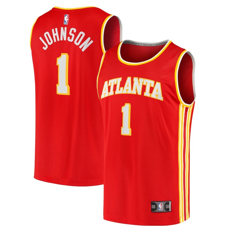 Men's Atlanta Hawks Jalen Johnson Red Jersey