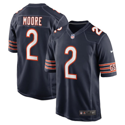 Men's Chicago Bears D.J. Moore Navy Jersey