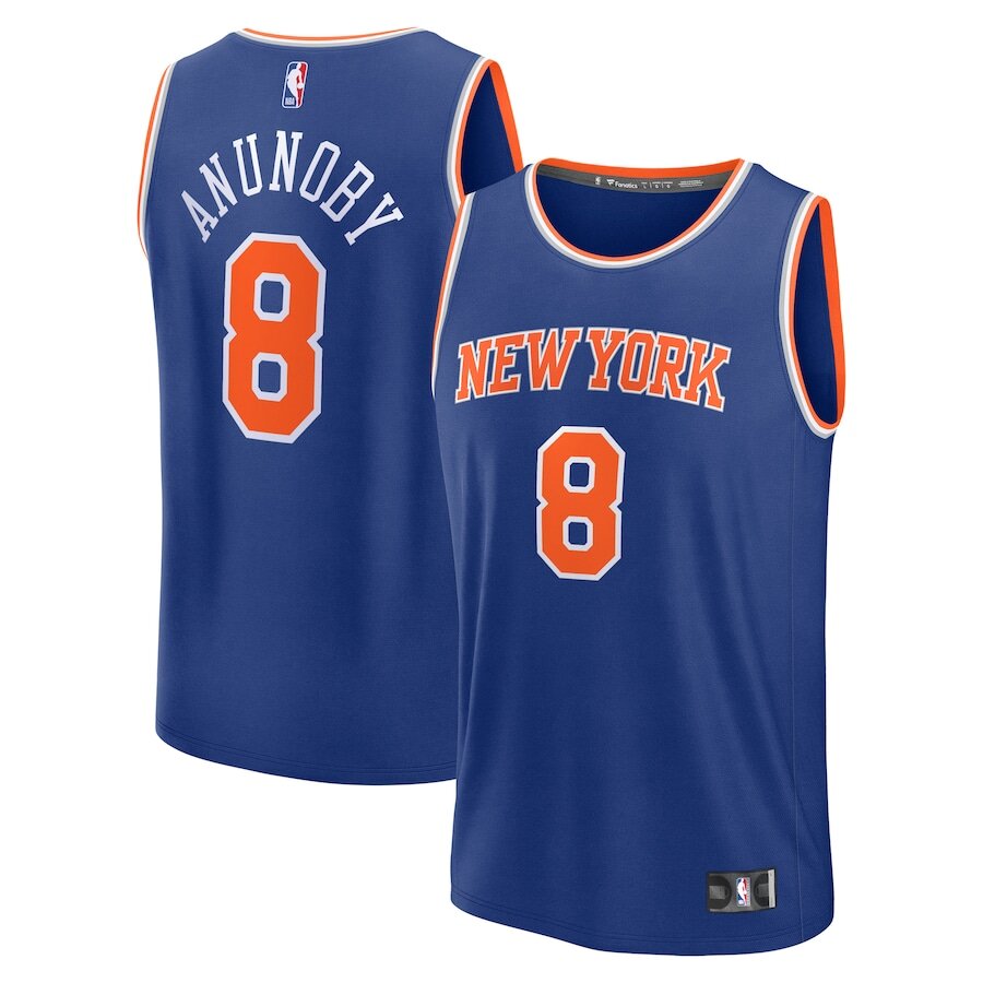 Men's New York Knicks OG Anunoby Royal Jersey