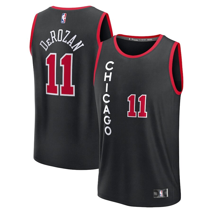 Men's Chicago Bulls DeMar DeRozan Black Jersey