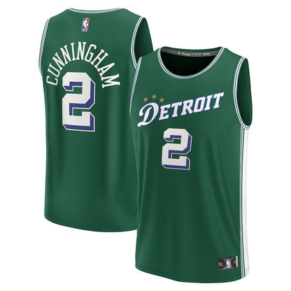 Men's Detroit Pistons Cade Cunningham Green Jersey